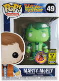Funko POP! Movies Back to the Future - Marty McFly #49 (Plutonium Glow in the Dark Limited Edition Convention Exclusive, Plastic Empire 3000 PCS)