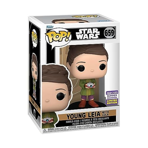Funko Pop! Star Wars - Young Leia With Lola (SDCC'23), Collectable Vinyl Figure - 71741, Standard