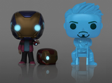 Funko 54327 Pop! Marvel: Avengers Endgame - Morgan Stark & Tony Stark Hologram (Glow in the Dark) 2-Pack