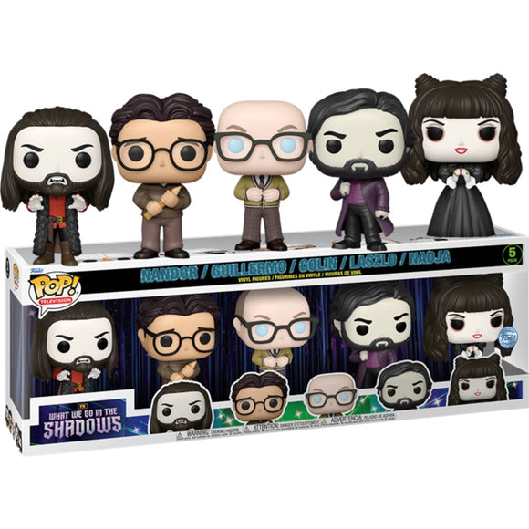 Funko Pop! Television: What We Do in The Shadows - Nandor, Guillermo, Colin Robinson, Laszlo and Nadja (Special Edition) 5-Pack