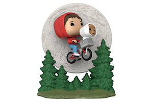 Funko POP! Moment: ET - Elliott - Elliot And ET Flying - Glow In The Dark - E.T. The Extra Terrestrial - Collectable Vinyl Figure For Display - Gift Idea - Official Merchandise - Movies Fans