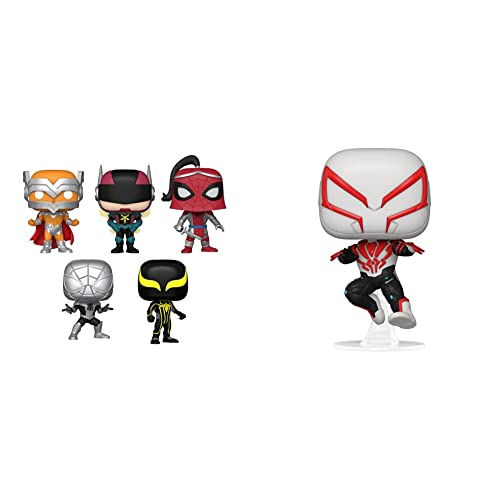 Funko POP! Marvel: Year Of The Spider - Prodigy - 5 Pack Spider-man - Marvel Comics - Amazon Exclusive - Collectable Vinyl Figure For Display - Gift Idea - Official Merchandise - Comic Books Fans