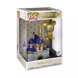 Funko 58966 Pop! Town: Walt Disney World 50th Anniversary - Cinderella Castle and Gold Mickey Mouse #26