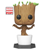 Funko 51285 Pop! Marvel: Guardians of the Galaxy - Dancing Groot (Flocked Limited Edition Exclusive 18") #01