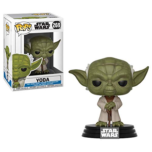 Funko POP! Bobble: Star Wars: Clone Wars: Yoda - Collectable Vinyl Figure - Gift Idea - Official Merchandise - Toys for Kids & Adults - TV Fans - Model Figure for Collectors and Display