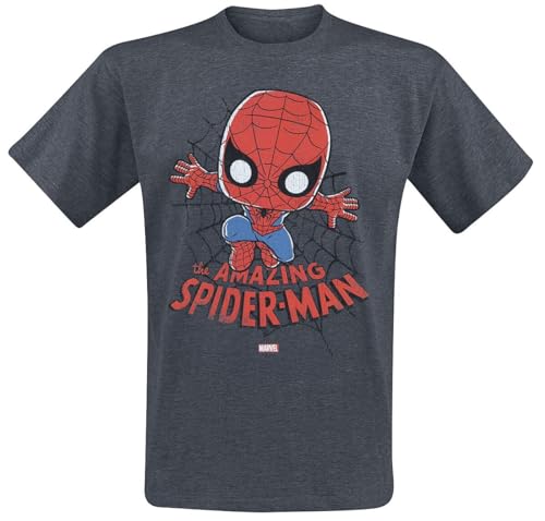 Funko Pop! 61575 Marvel The Amazing Spider-Man Loose T-Shirt Unisex L Gray