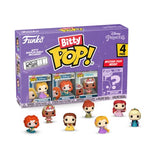 Funko Bitty POP! Disney Princess - Rapunzel, Merida, Moana and A Surprise Mystery Mini Figure - 0.9 Inch (2.2 Cm) Collectable - Stackable Display Shelf Included - Gift Idea - Party Bags Stocking