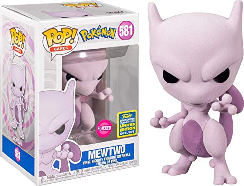 Funko 47872 Pop! Games: Pokemon - Mewtwo (Flocked SDCC 2020 Exclusive) #581