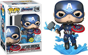Funko 68656 Pop! Marvel: Avengers Endgame - Captain America (Metallic Glows in the Dark Special Edition) #1198