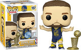 Funko Pop! NBA: Golden State Warriors - Steph Curry with Championship Trophy (Special Edition) #157