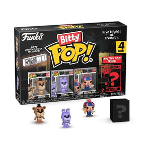 Funko Bitty Pop! Five Nights At Freddy's (FNAF) - Freddy 4PK - Freddy, Bonnie, Balloon Boy and A Surprise Mystery Mini Figure - 0.9 Inch (2.2 Cm) - Five Nights At Freddy's Collectable - Gift Idea