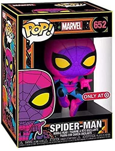 Funko Pop! Marvel: Blacklight Spider-Man Vinyl Figure Exclusive Black Light Edition Spiderman – Pop Only