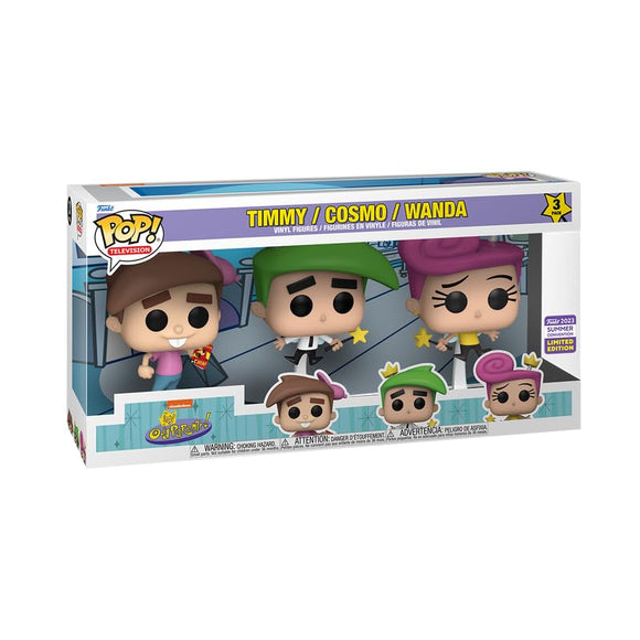 Funko Pop! Television: The Fairly OddParents - Timmy, Cosmo & Wanda 3-Pack