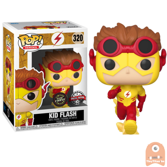 Funko Pop! Heroes: The Flash - Kid Flash (Glow in the Dark Chase Special Edition) #320