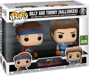 Funko Pop! Marvel: WandaVision - Funko Pop! Marvel: Wandavision - Billy and Tommy in Halloween Costumes (Spring Convention 2021 Exclusive) 2-Pack