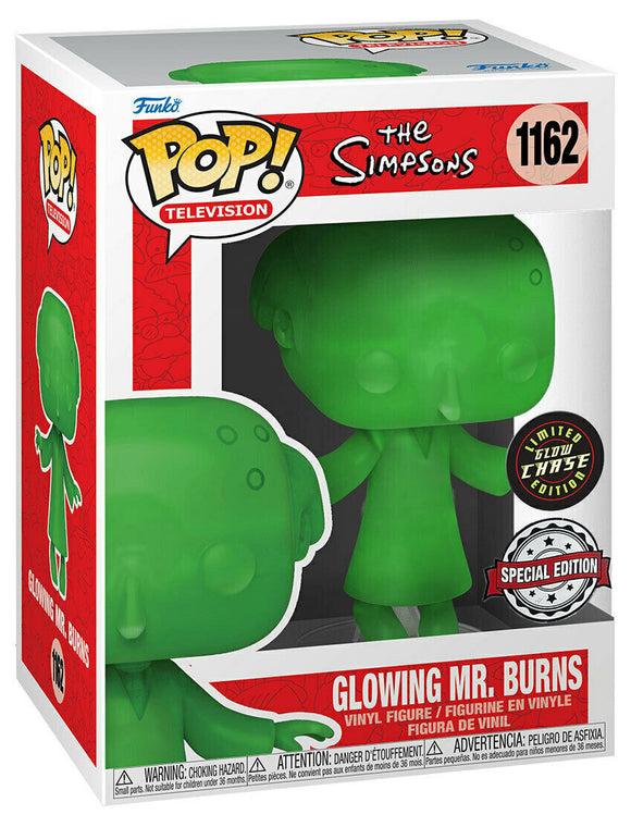 Funko Pop! Television: The Simpsons - Glowing Mr. Burns (Green Chase GITD Special Edition) #1162