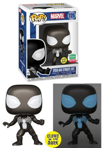 Pop! Marvel Spiderman in Symbiote Suit Glow in the Dark Funko Shop Exclusive Limited Edition